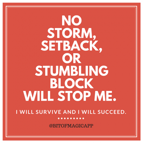 No Storm, Setback, Or Stumbling Block