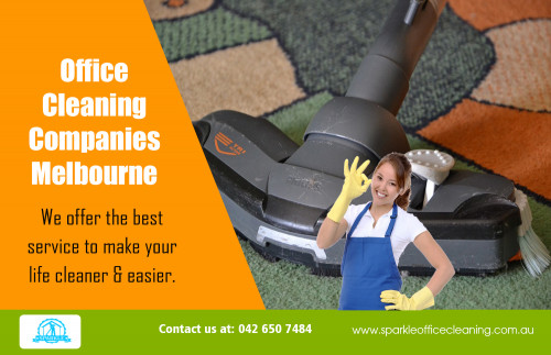 Hiring a Office Cleaning Services In Melbourne that provides regular office cleaning at http://www.sparkleofficecleaning.com.au/office-cleaning-port-melbourne/  

Other Sites : 

https://sparkleoffice.com.au/office-cleaning-melbourne/  

http://www.commercialcleaninginmelbourne.net.au/end-of-lease-cleaning/  

It's probably hard to maintain cleanliness in your office, especially when no one will do the cleaning consistently. Your office can become untidy if it is not frequently cleaned. A dirty office leads to lessened productivity. Workers are severely affected by their work environment. If the office is dusty, cluttered, and dirty looking overall, your employees' work performance will inevitably be affected. Professional Office Cleaning Services Melbourne CBD prices are the best solution for your office.  

Find Us : https://goo.gl/maps/UrUiBnokHjm 

Our Services : 

Commercial Cleaning 
Office Cleaning 
End Of Lease Cleaning 
Vacate Cleaning 
Carpet Cleaning 
Medical office Cleaning 

Social Links : 

https://www.instagram.com/hotelcleaning/ 
https://sparkleoffice-cleaning.blogspot.com/ 
https://plus.google.com/116312067385876201513 
https://www.youtube.com/channel/UCPCCFd58yoWY6uhHrOSe_nQ 
https://www.pinterest.com.au/sparkleofficecleaningServices/