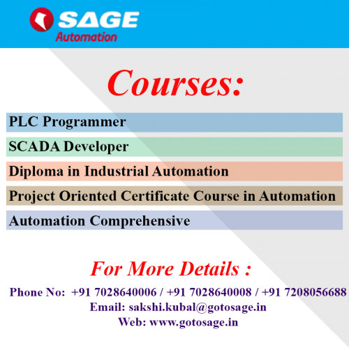 PLCSCADAIndustrial Automation Training Institute in Thane MumbaiSage Automation