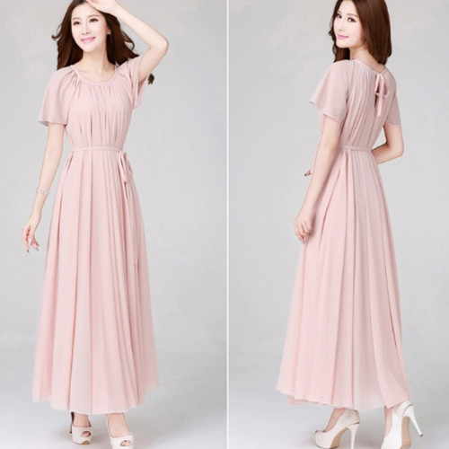 Pink-Color-Womens-Fashion-Bohemian-Beach-Maxi-Chiffon-Dress-WC-42PK.jpg