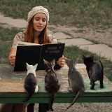 Reading-to-cats