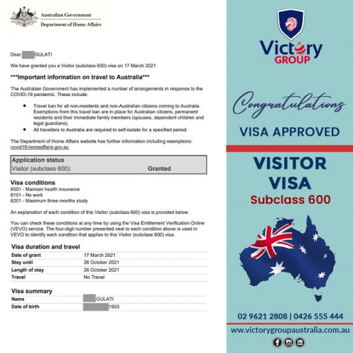 Victory Group Australia is one of the best Immigration Consultants for Immigration in Australia, run by professionals who specialize in Australian Immigration. We help our clients with all types of general skilled migration visas. We can help make your dream of living in Australia a reality. Our team of passionate professionals can assist you in choosing the right choice. Visit https://victorygroupaustralia.com.au/