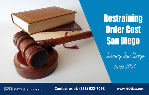 Restraining Order Cost San Diego