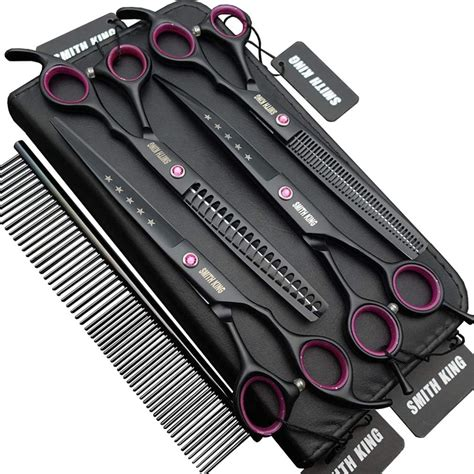 Smithking 7.0 inch Professional Dog Grooming Scissors Set