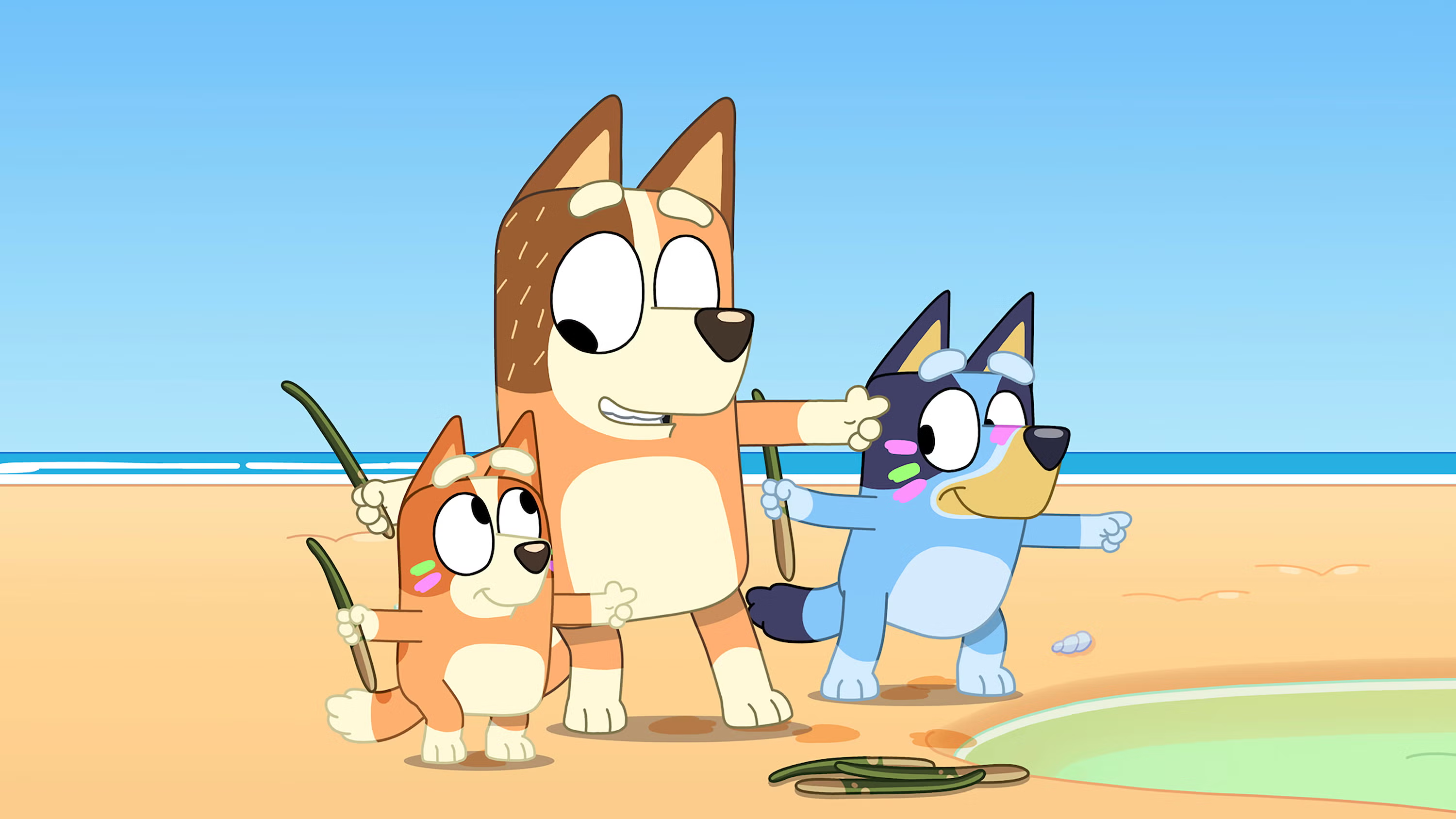 does the show bluey only have colors dogs can see