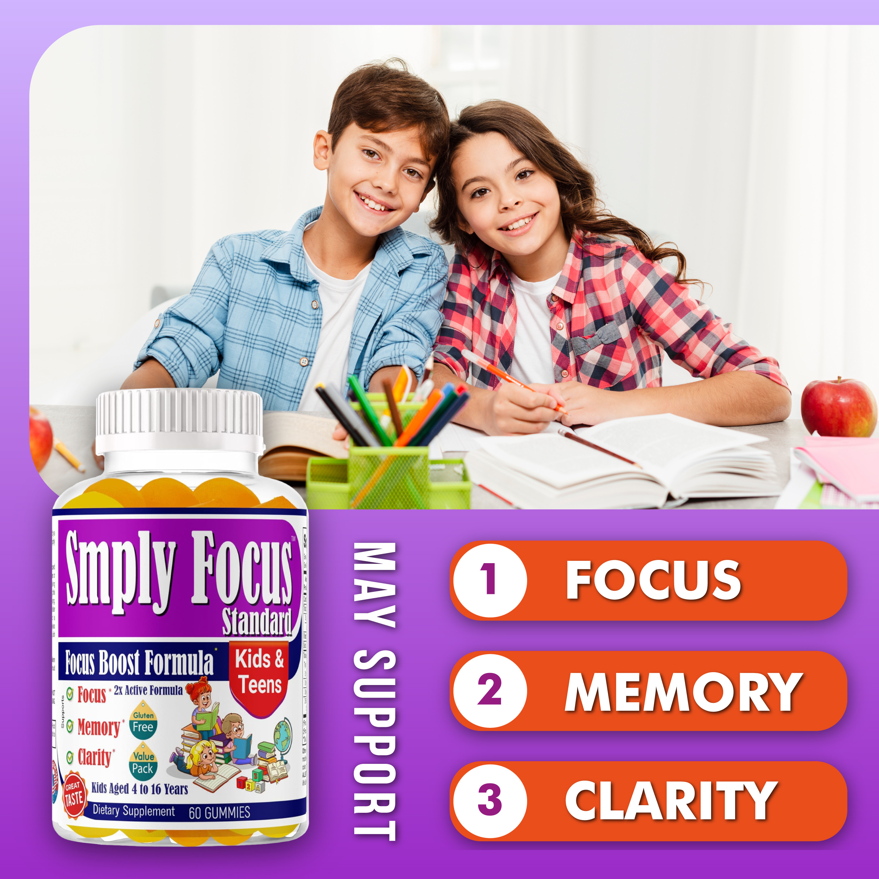 kids brain focus gummies kids extra strength kids brain attention supplement kids support focus gummies kids brain focus supplement