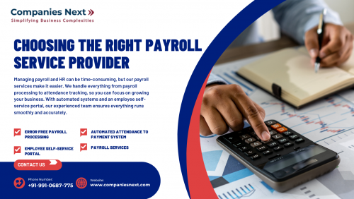 Streamline your HR and payroll tasks with our expert services. We handle payroll processing, attendance, and provide an employee self-service portal, so you can focus on your core business. Also read-https://www.companiesnext.com/payroll-services