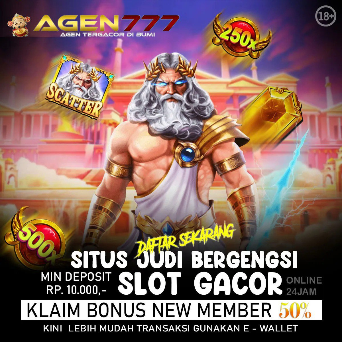 AGEN777 🐷 Slot Gacor Kakek Petir Online Pasti Gacor Gampang Menang 