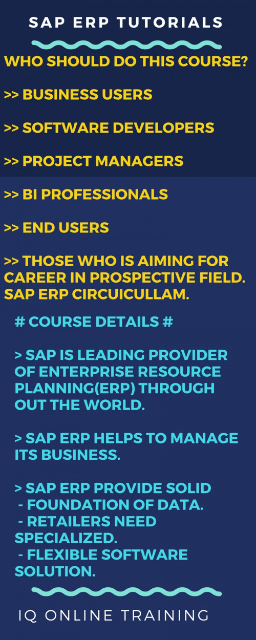 SAP ERP Tutorilas For Beginners IQ Online Training