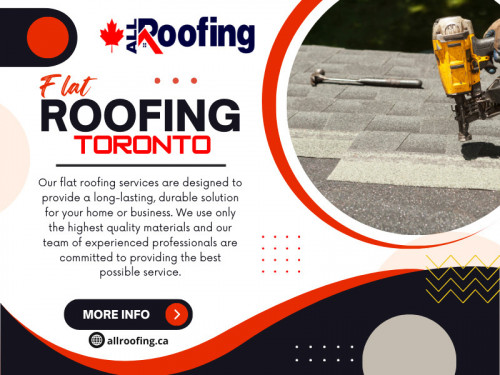 Flat roofs are prevalent in residential and commercial buildings due to affordability and modern aesthetic appeal. However, flat roofing Toronto requires specialized skills, materials, and maintenance to ensure durability and performance. 

Official Website : https://allroofing.ca/

All Roofing

ADDRESS: 19 Sabrina Dr, Etobicoke, ON M9R 2J4
CALL US : 647-560-2688
EMAIL US : nfo@allroofingtoronto.ca
Official Website: https://allroofing.ca/

Find Us On Google Map: https://maps.app.goo.gl/BE9e7RSgfzXbXYYv7

Our Profile: https://gifyu.com/allroofingca

See More:

https://is.gd/U8sVVq
https://is.gd/f8yaXF
https://is.gd/30Sx0o
https://is.gd/ga6d46