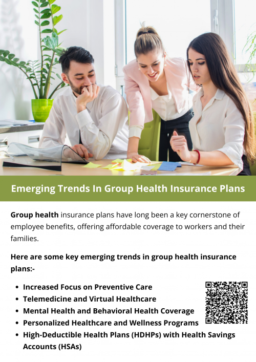The landscape of group health insurance is evolving rapidly, driven by advances in technology, shifting workforce demographics, and a heightened focus on wellness and mental health. Employers that stay ahead of these emerging trends will be better positioned to offer competitive benefits, improve employee satisfaction, and manage healthcare costs effectively. As group health plans become more personalized, flexible, and comprehensive, they will continue to play a critical role in the overall employee experience. To know more visit here https://www.capbluecross.com/wps/portal/cap/employer/shop-group-plans