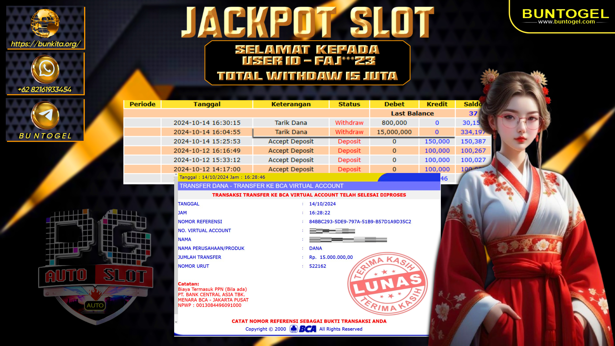 BUKTI BAYAR BUNTOGEL