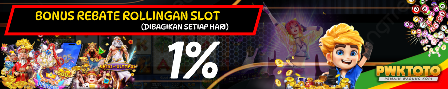 BONUS REBATE ROLLINGAN SLOT 1% ( SETIAP HARI )