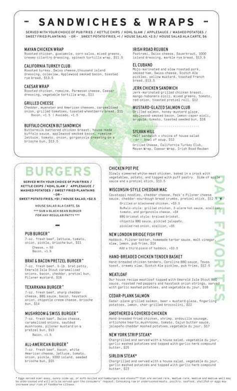 the great dane wausau menu