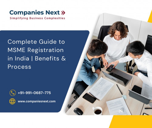 Get your MSME Registration to unlock benefits like easy loans, tax exemptions, and government schemes for your small business. Also Read- https://www.companiesnext.com/msme-registration