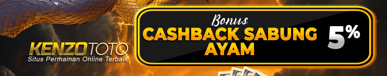 BONUS CASHBACK SABUNG AYAM 5%