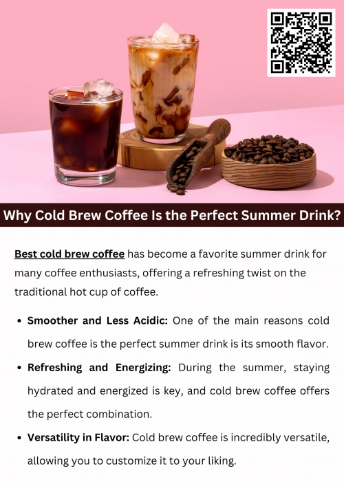 Best cold brew coffee is the perfect summer drink due to its smooth, refreshing flavor and lower acidity compared to hot brewed coffee. Made by steeping coffee grounds in cold water, it creates a naturally sweet taste without bitterness. Served chilled over ice, it’s an ideal way to stay cool and energized during warm days, offering a satisfying and refreshing caffeine boost. To know more visit here https://wideawakecoffee.com/ready-to-drink-coffee/