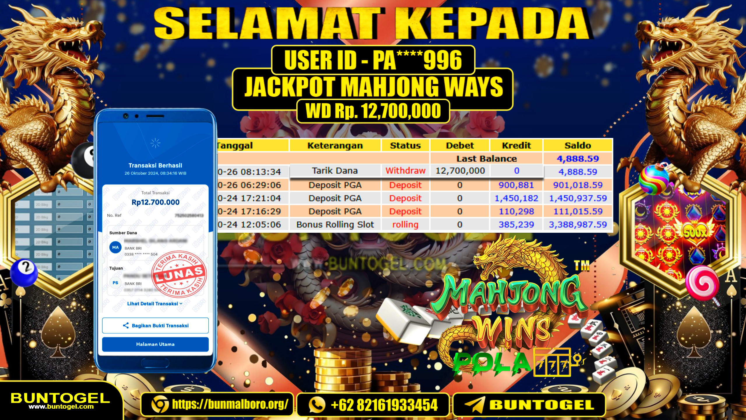 BUKTI BAYAR BUNTOGEL