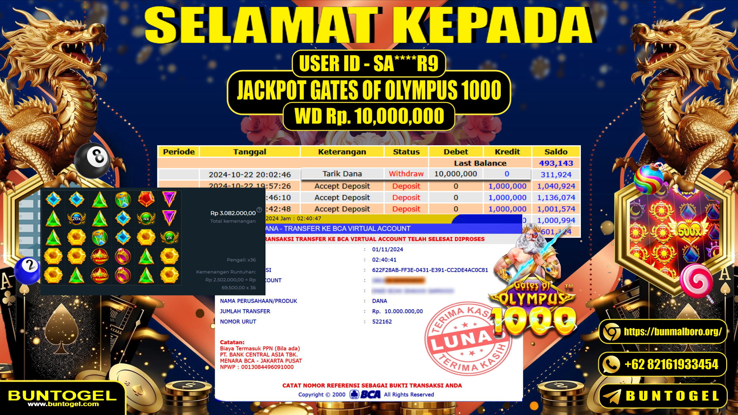 BUKTI BAYAR BUNTOGEL