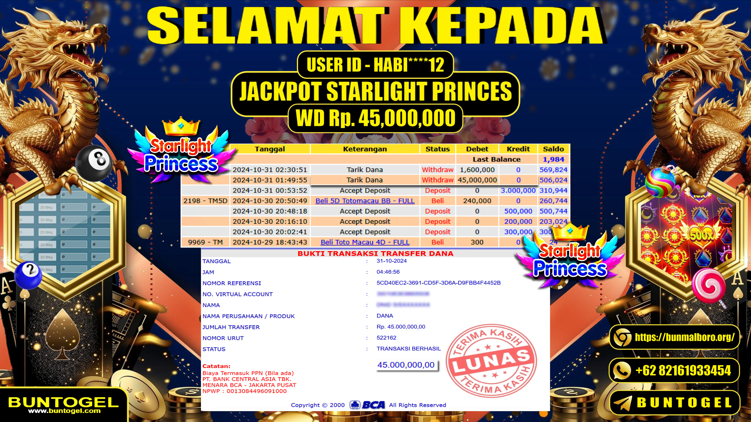 BUKTI BAYAR BUNTOGEL