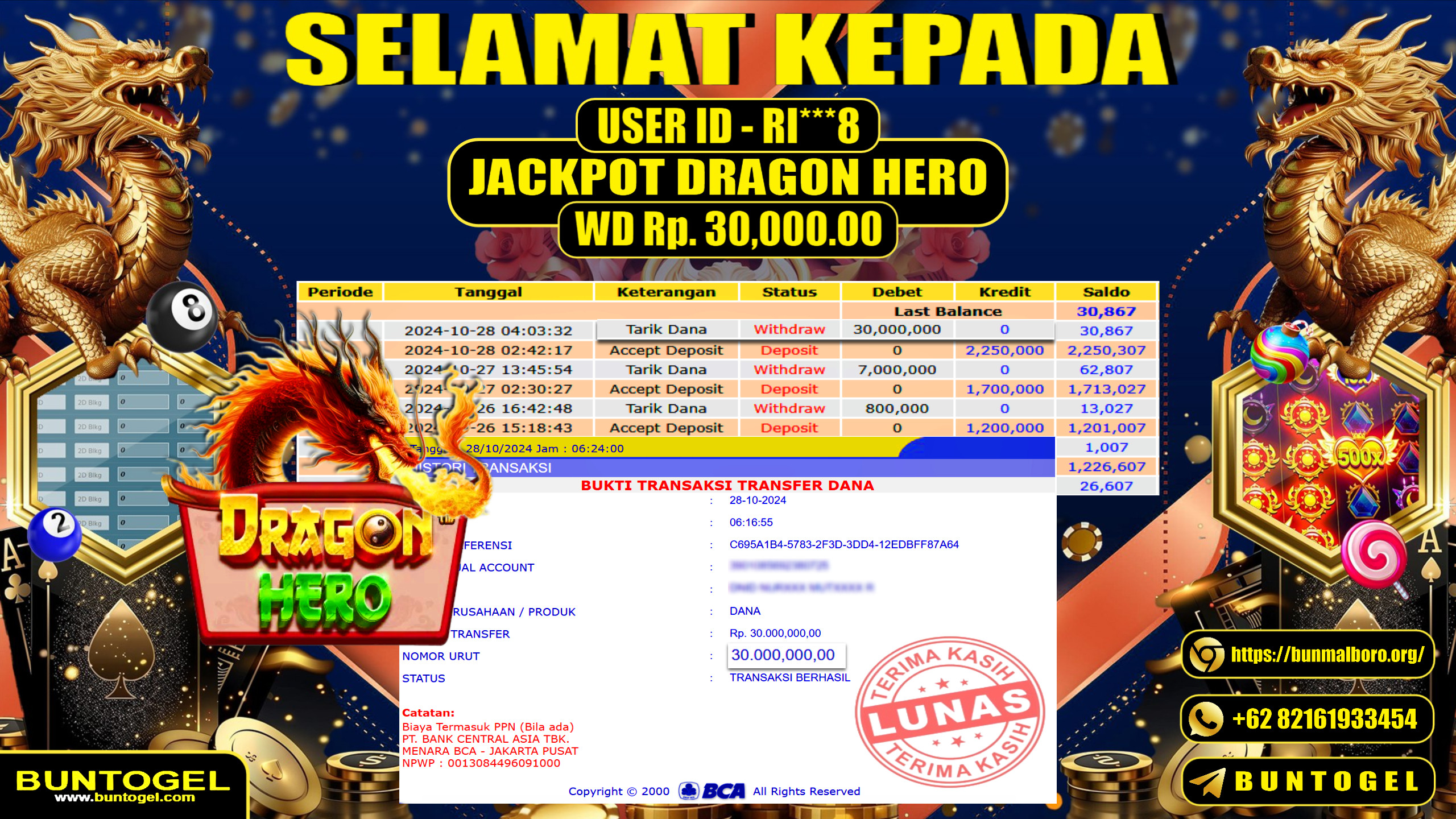 BUKTI BAYAR BUNTOGEL
