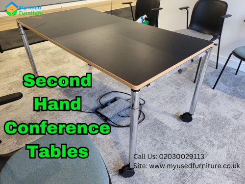 Explore our selection of durable and stylish second hand conference tables at My Used Furniture. Perfect for offices and meeting spaces, our tables offer excellent value without compromising on quality. Upgrade your workspace today with our budget-friendly options!

Click here: https://myusedfurniture.co.uk/product/folding-mobile-office-meeting-conference-boardroom-table/