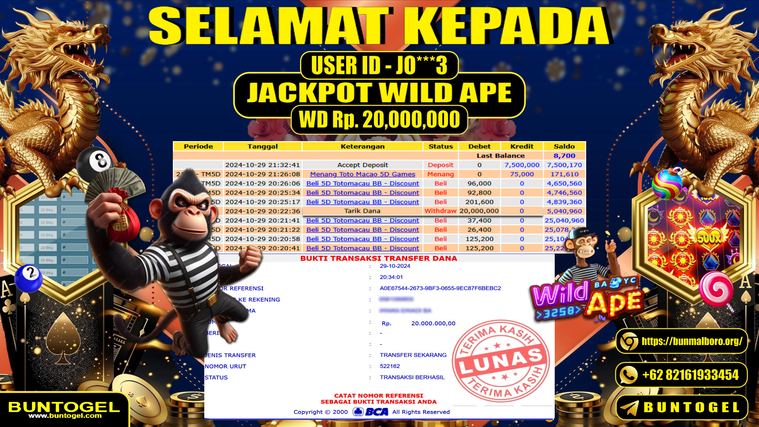 BUKTI BAYAR BUNTOGEL