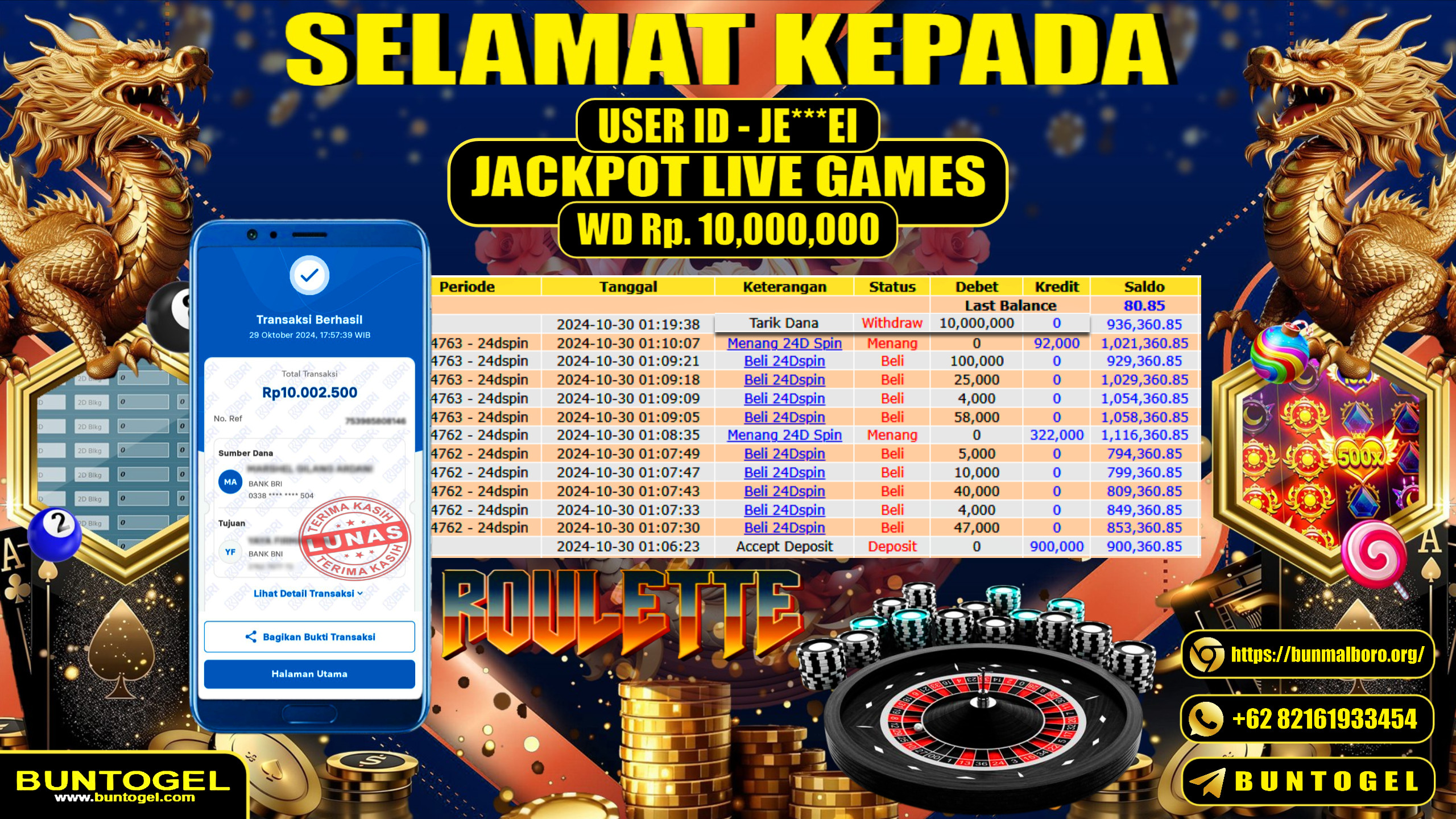 BUKTI BAYAR BUNTOGEL
