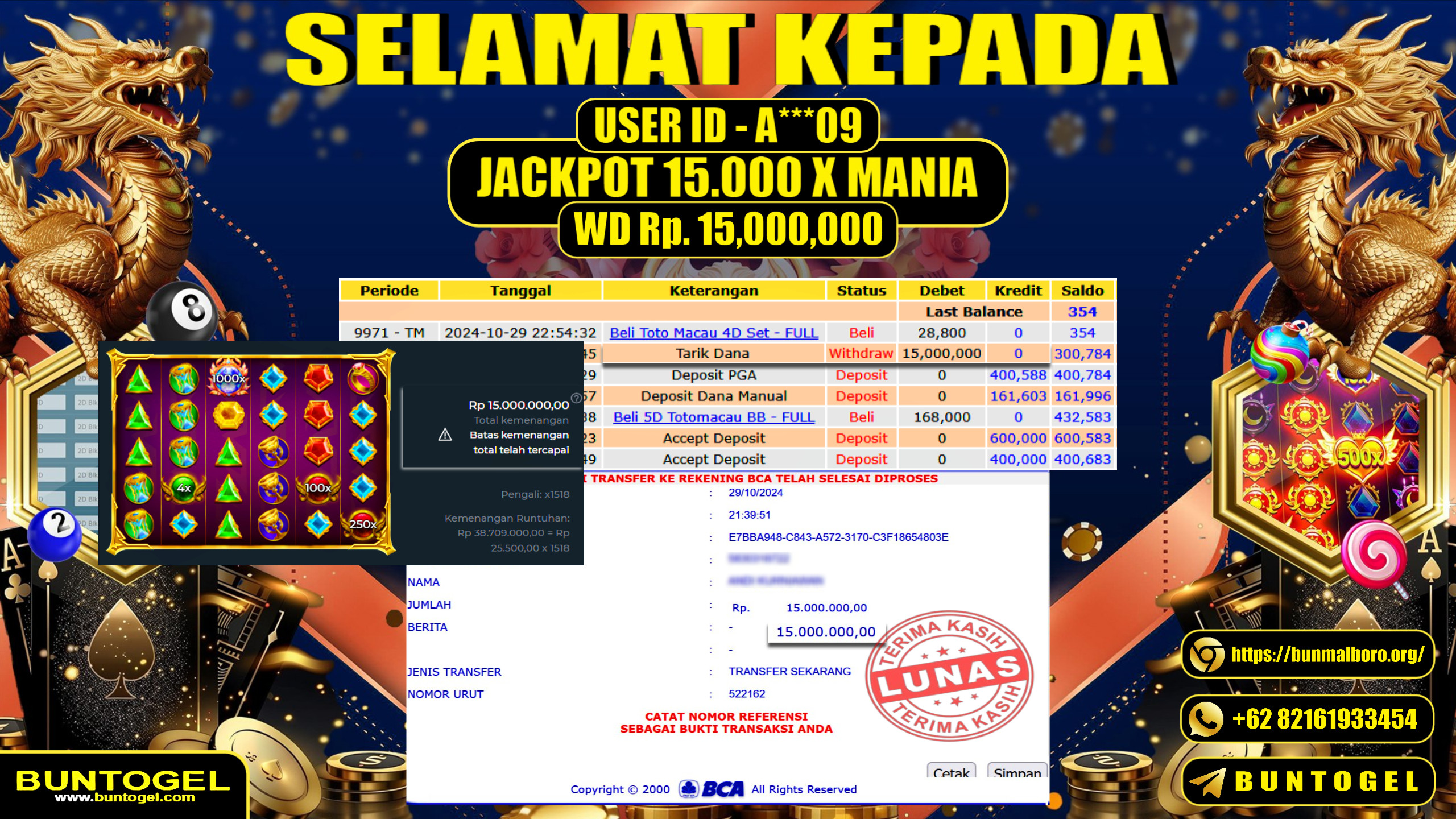 BUKTI BAYAR BUNTOGEL