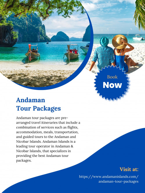 Andaman Islands is a renowned tour operator in Andaman & Nicobar Islands, that specializes in providing the best Andaman tour packages in India at the most affordable prices. To know more about best Andaman Tour Packages, just visit at https://www.andamanislands.com/andaman-tour-packages