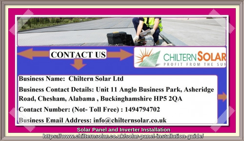Chiltern solar Ltd is an independently run business which generate clean and efficient electricity for households and businesses.      https://tinyurl.com/3we4m4ds