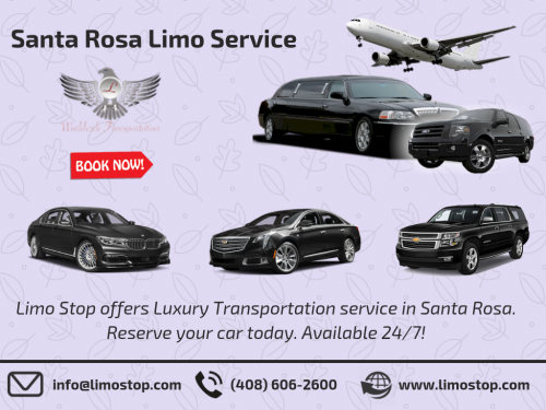 If you are looking for limo service in Santa Rosa, then you can get in touch with us at 408-606-2600. For more information you can visit: http://www.limostop.com/santa-rosa-limo.html