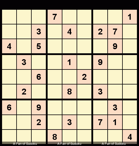 How to solve Guardian Sudoku Hard 3961 - Locked Candidates (Claiming)
Gif version of  https://youtu.be/0-aYdS2Ehqc
