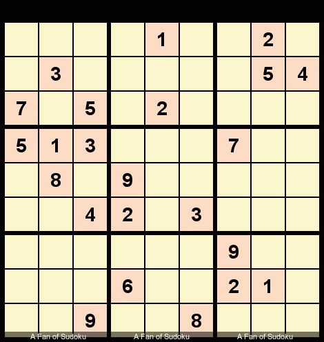 - Hidden Piar
- Double Pointing Pair
New York Times Sudoku Hard April 10, 2018