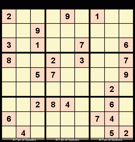 New York Times Sudoku Hard March 26, 2018
- Pointing Pair
- Locked candidates (pointing)