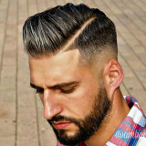 Side-Part-Comb-Over-Hard-Part-Beard