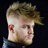 Spiky-Fringe-with-High-Bald-Fade-and-Beard