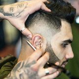 Spiky-Hair-with-Razor-Fade