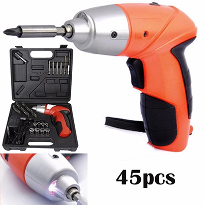 43% Off Cordless Rechargeable Handy Drill Screwdriver Promo - SFK