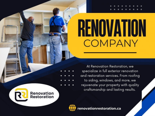 Once you’ve shortlisted a few contractors, verifying their credentials is crucial. Make sure the contractor you’re considering is licensed. Licensing ensures that the renovation company has met the necessary qualifications and adheres to local regulations. 

Official Website: https://renovationrestoration.ca

Contact : Renovation Restoration Inc
Telephone: 416-904-3131
Address: 3080 Yonge St, Toronto, ON M4N 3N1

Find Us On Google Map: https://maps.app.goo.gl/FdepGhGHiVyqRbRQA

Our Profile: https://gifyu.com/lobbyrenovation
More Images: https://tinyurl.com/2yyrvxvh
https://tinyurl.com/2dyg9h4g
https://tinyurl.com/2xwltx8z
https://tinyurl.com/2df6wozx