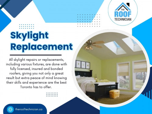 Skylight replacement can greatly enhance your home's beauty and energy efficiency. However, if not done correctly, the process can lead to unnecessary headaches, including leaks, drafts, and unexpected costs. 

Official Website: https://therooftechnician.ca/
Find us on Google Map: https://maps.app.goo.gl/6sBSffpLP8je9mUd6

Address: 3891 Chesswood Dr, North York, ON M3J 2R8, Canada
Tell: +14168260040

Our Profile: https://gifyu.com/rooftechnician
More Images: 
https://tinyurl.com/46jy94w9
https://tinyurl.com/ycxrbb3a
https://tinyurl.com/3ymk3afv
https://tinyurl.com/28e2r78s