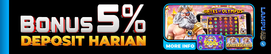 BONUS DEPO HARIAN 5% ALL GAME (KECUALI TOGEL)