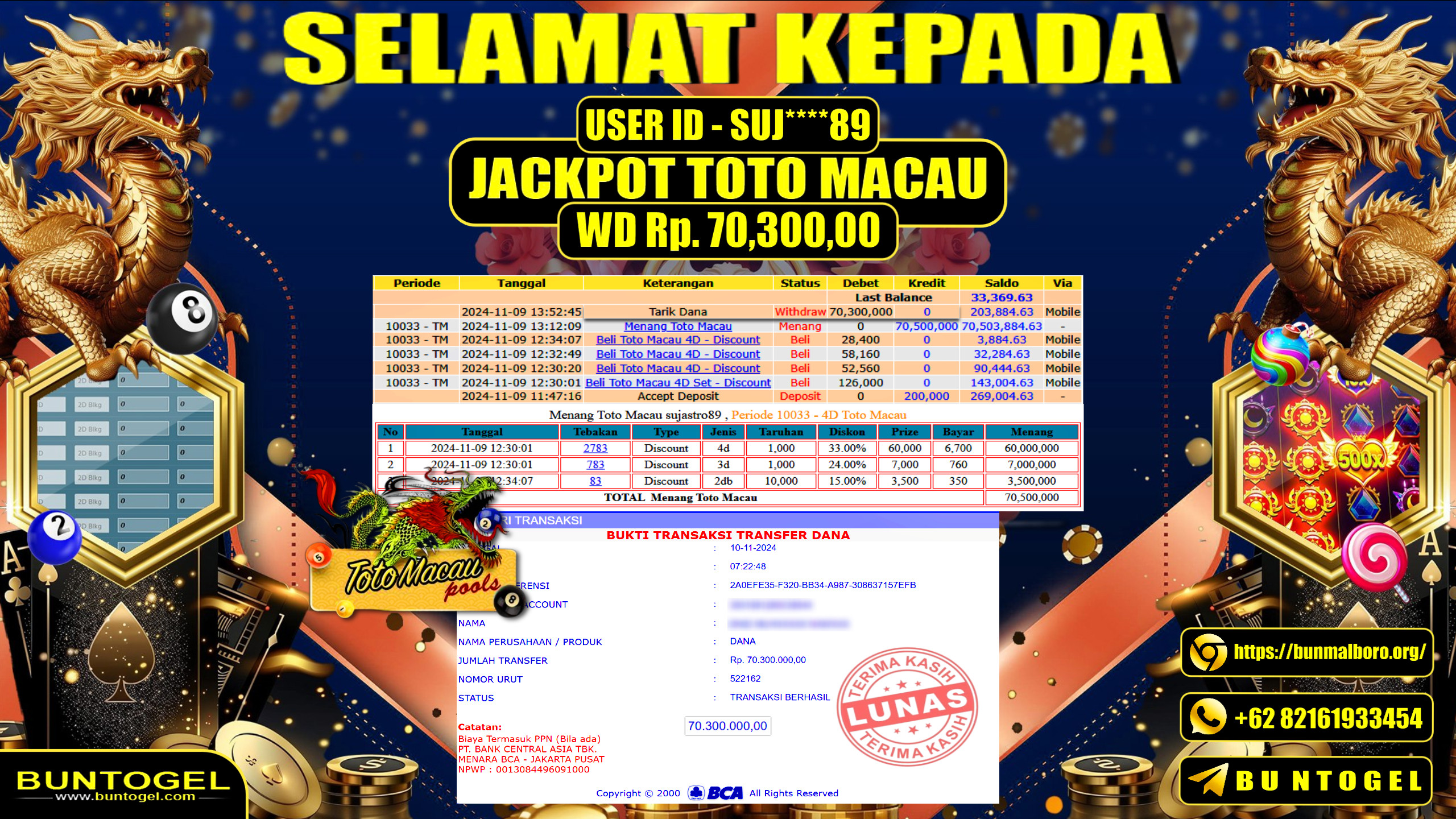 BUKTI BAYAR BUNTOGEL