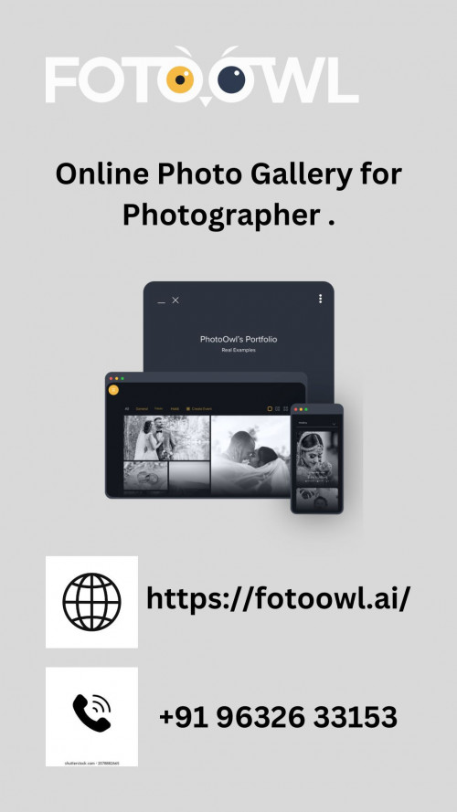 Online Photo Gallery for Photographer .