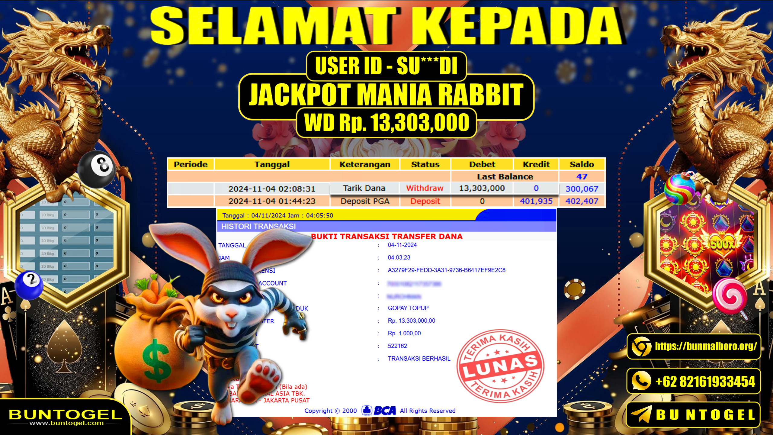 BUKTI BAYAR BUNTOGEL