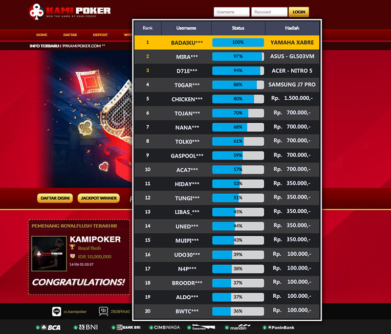 KAMIPOKER 1-21 JUNI
