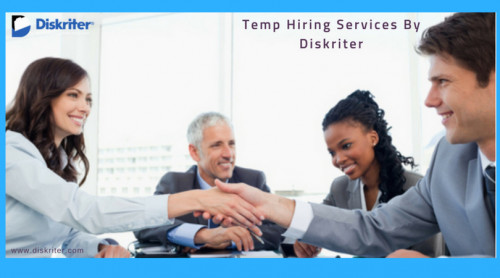 Every company solve their short-term project goal with the help of temporary staffing because company temporary employee is work within the law salary budget and where company easy to afford the short-term employee.  Diskriter provides all temp-hire solutions for their organisation's clients.