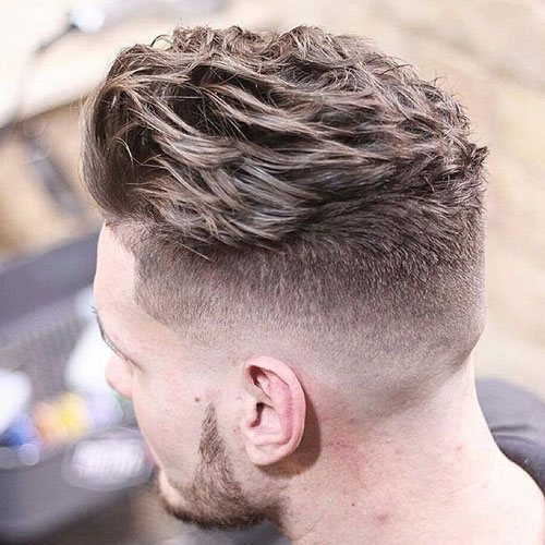 Textured Brush Back Mid Fade - Gifyu