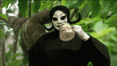 The Queen of Creepy Dolls Agitha Tilda Sloth Mug