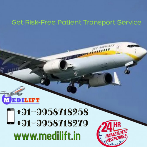 Medilift Air Ambulance Services in Bangalore evacuate the unconscious patient with the support of medical staff from one city to another city. We offer one of the supreme ICU setup Air Ambulance services at a reasonable rate.

More@ https://bit.ly/3V2l1uo